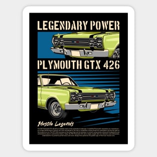 Plymouth GTX 426 Hemi Classic Car Sticker